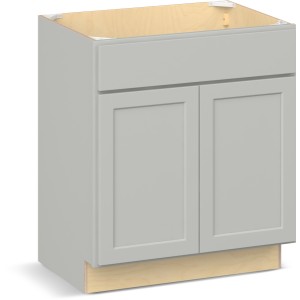 RELIABILT Parkstone II Vanity Base, Light Gray, 30" W, 2 Doors, Fully Assembled - 641160 | Lowe's Pro Supply